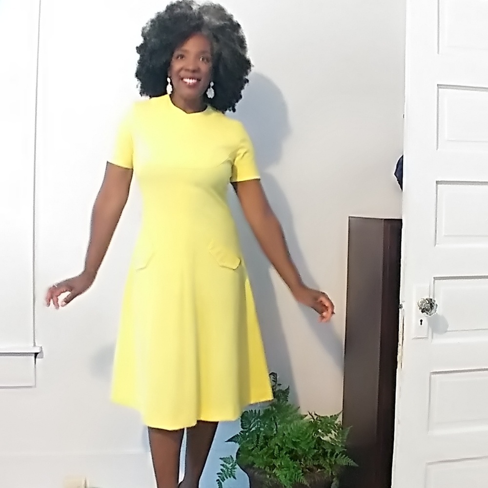 🌹Vintage Daisy Yellow Dress